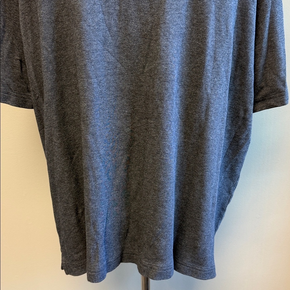 Lands’ End Polo Shirt XL Gray 100% Cotton Short Sleeve Pocket EUC - Picture 6 of 7